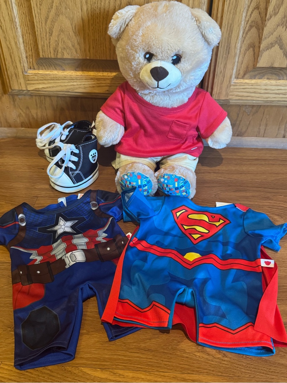 Build a Bear with hero accessories